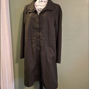 Eileen Fisher Midi Woodland Std Collar K/L Coat Size Medium